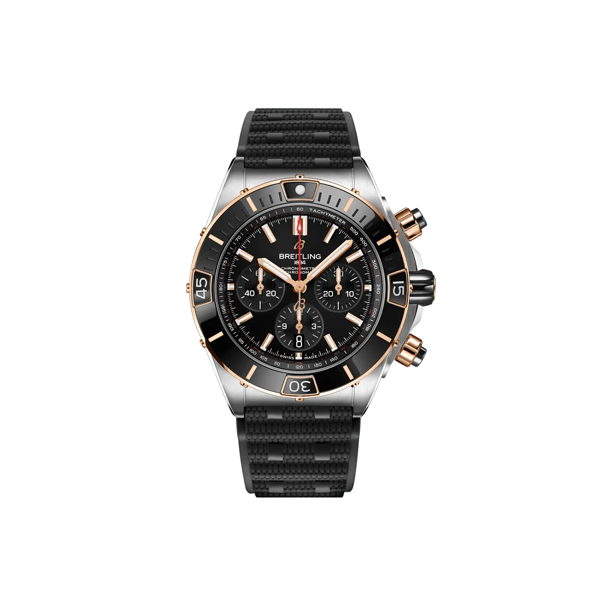 Dit Breitling horloge behoort tot de Breitling Chronomat collectie. 
Referentienummer: UB0136251B1S1
Caliber: Breitling 01 (Manufacture)
